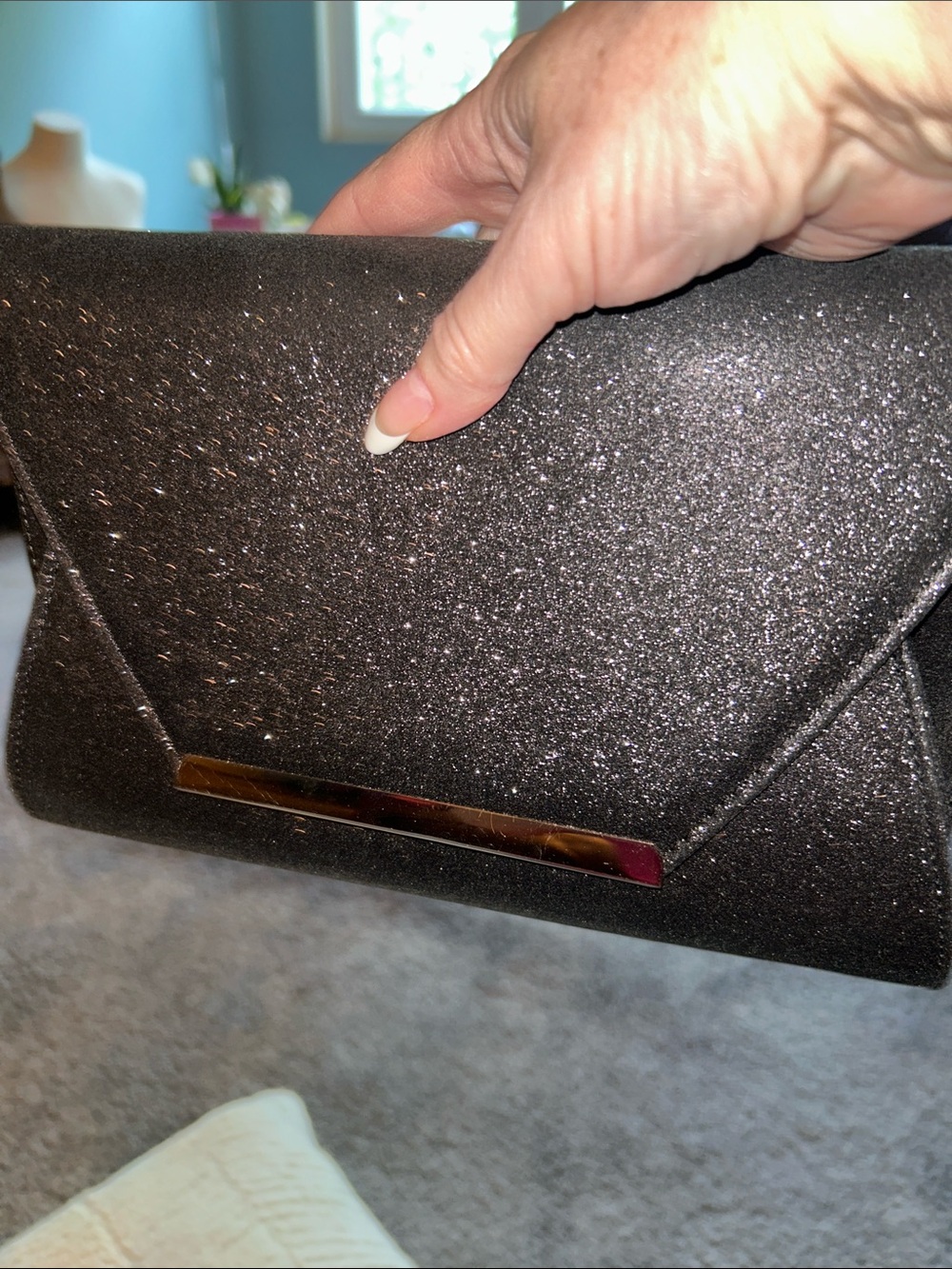 Apt. 9 Black Fabric-Lined Handbag Interior
